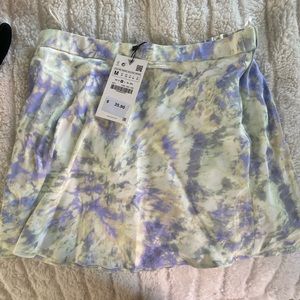 Zara tye dye mini skirt size M